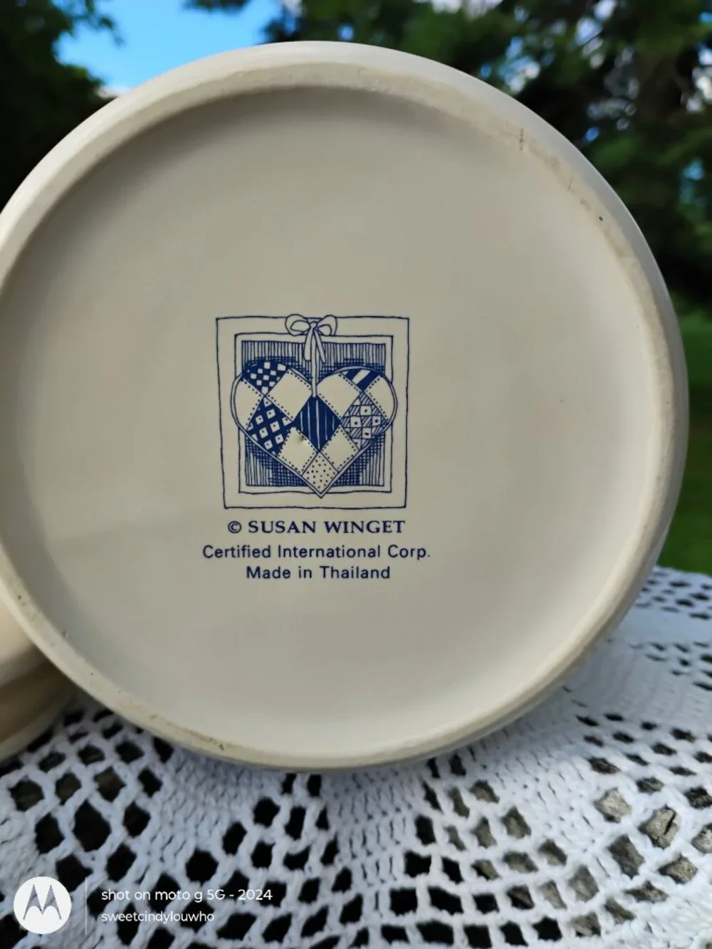 Certified International stoneware canister